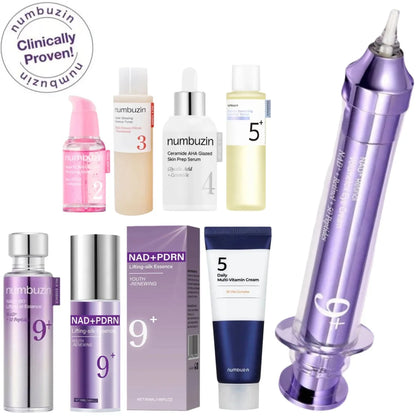 No.9 NAD+ PDRN Satin Lift Face & Eye Cream – Korean Skincare Set