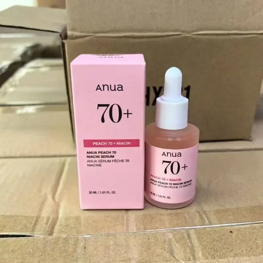 ANUA Peach 70% Niacinamide Essence 30ml – Hydrating & Anti-Aging Serum