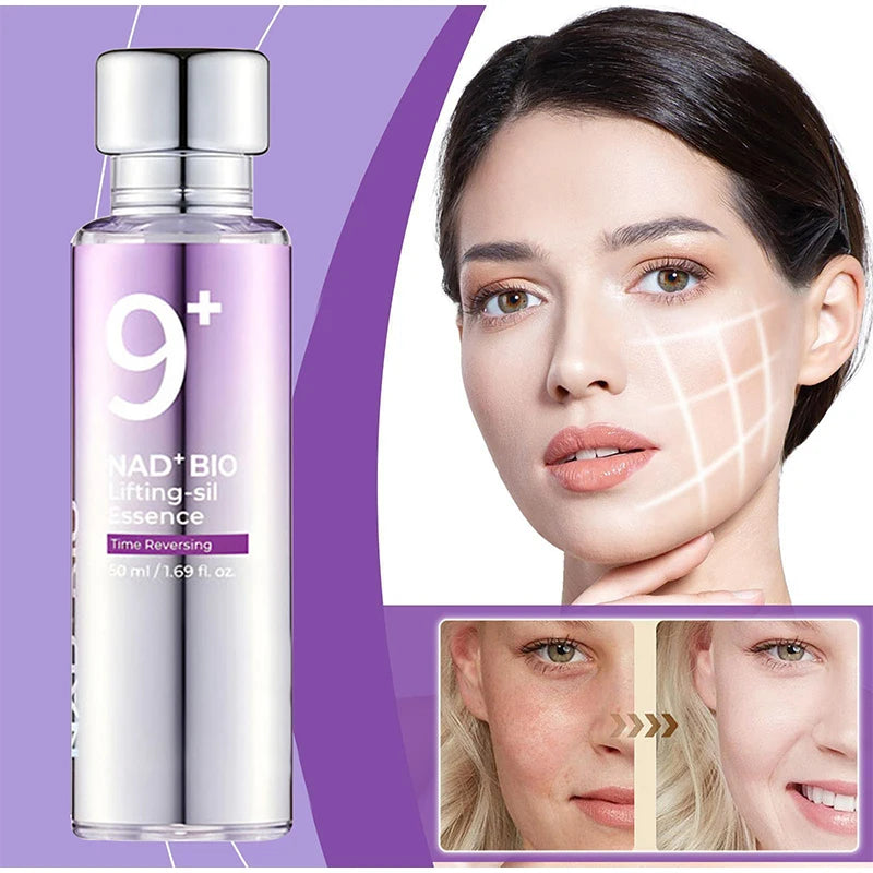 NAD+ BIO Lifting-sil Firming Serum,Peptides Glowing Boosting Toner,Korean Dull Skin Care,Fade Fine Lines Elasticity Essence