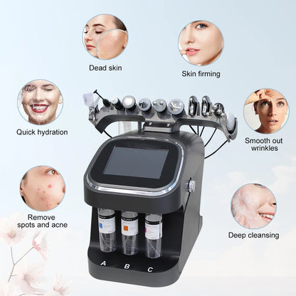 10 IN1 Hydra Beauty Skin Cleansing Facial Machine Water Aqua Peeling Equipment