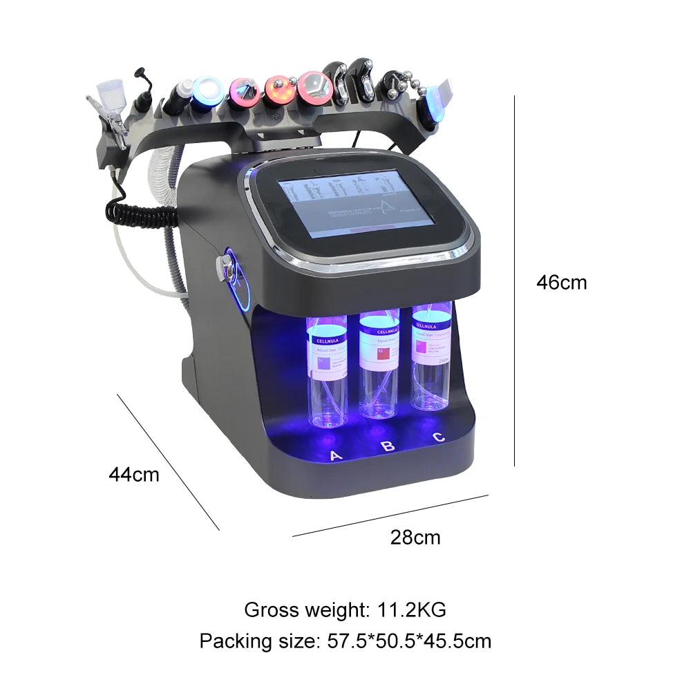 10 IN1 Hydra Beauty Skin Cleansing Facial Machine Water Aqua Peeling Equipment