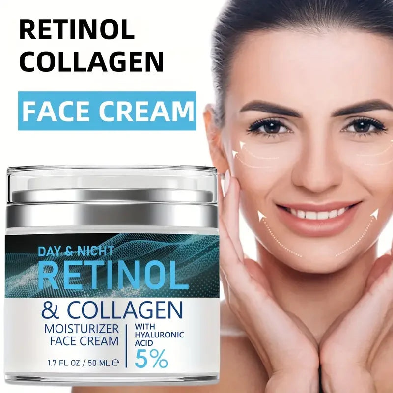 ENVISHA Retinol Collagen Face Cream – Anti-Aging, Moisturizing & Whitening