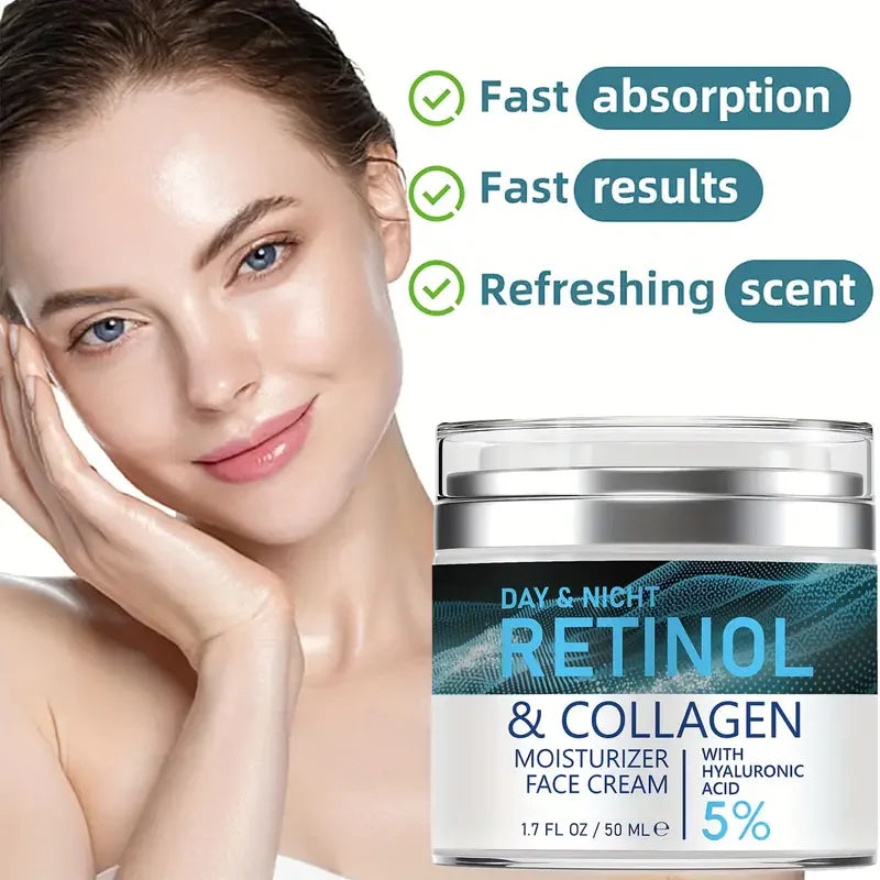 ENVISHA Retinol Collagen Face Cream – Anti-Aging, Moisturizing & Whitening