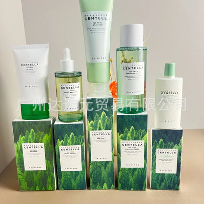 SKIN1004 Tea Tree Skincare Set – Mask, Cleanser, Toner & Moisturizer Combo