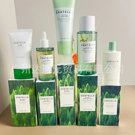 SKIN1004 Tea Tree Skincare Set – Mask, Cleanser, Toner & Moisturizer Combo