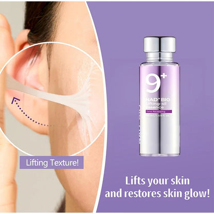 NAD+ BIO Lifting-sil Firming Serum,Peptides Glowing Boosting Toner,Korean Dull Skin Care,Fade Fine Lines Elasticity Essence