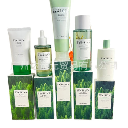 SKIN1004 Tea Tree Skincare Set – Mask, Cleanser, Toner & Moisturizer Combo