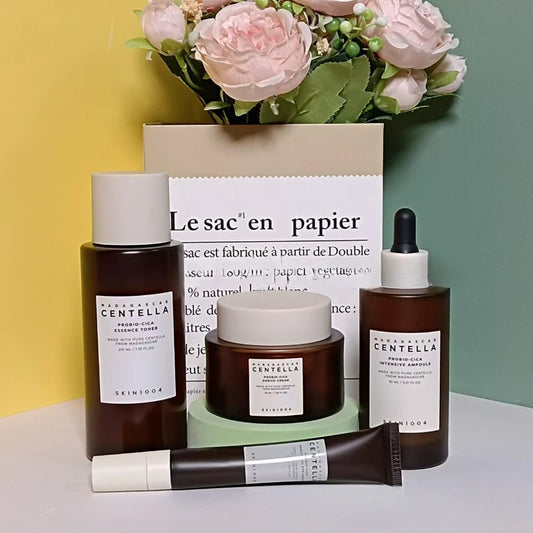 SKIN1004 Centella Assai Probiotic Skincare Set – Toner, Essence & Creams