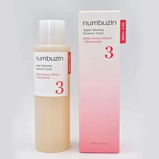 Numbuzin No.3 & No.5 Super Glowing Face Serum & Toner – 200ml Korean Skincare