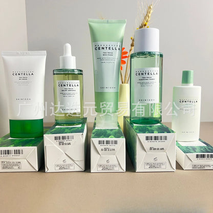 SKIN1004 Tea Tree Skincare Set – Mask, Cleanser, Toner & Moisturizer Combo